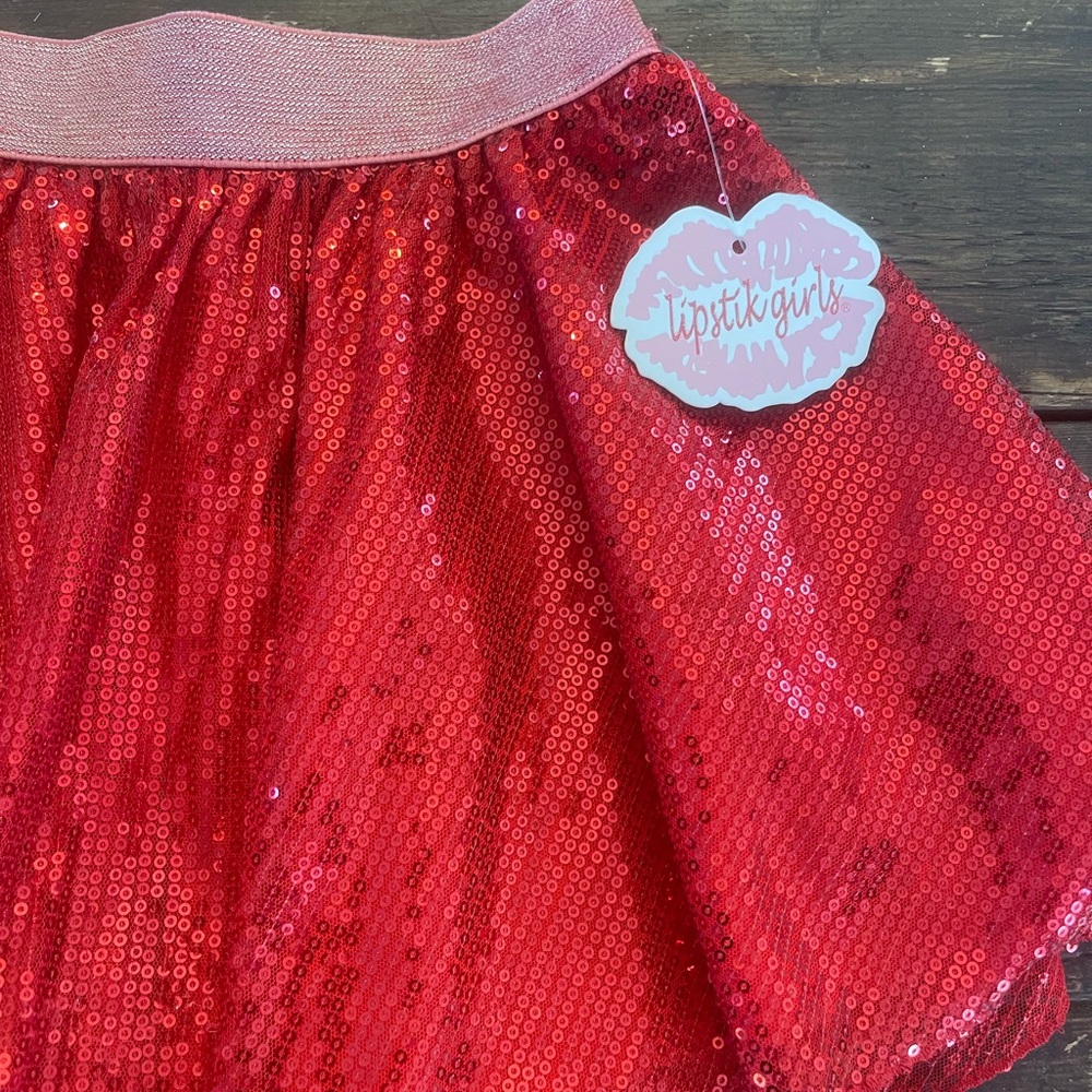 LIPSTICK girl’s sequin skirt NWT Size 6